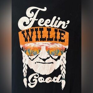 Feeling Willie good black short sleeve t shirt XL